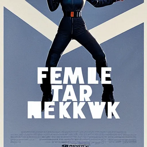 Image similar to female maverick from top gun, promo poster, movie poster