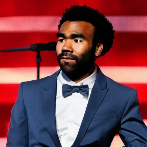 Prompt: Childish Gambino as the 2nd Black American President