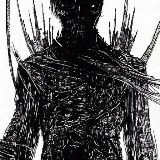 Prompt: Mr Rodgers looking sinister, by Tsutomu Nihei, highly detailed