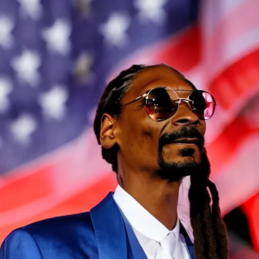 Prompt: snoop dogg gets elected as the president of the United States