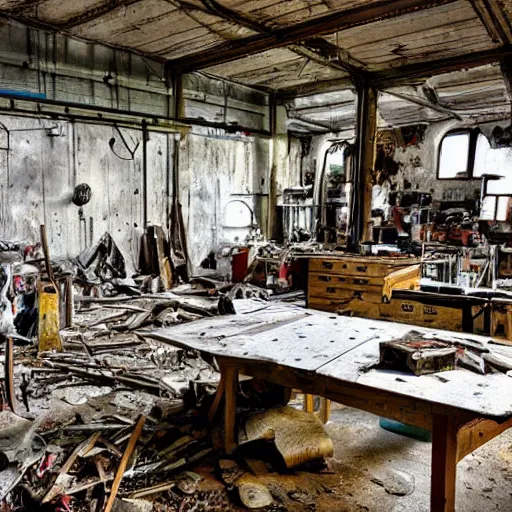 Image similar to santa's abandoned workshop