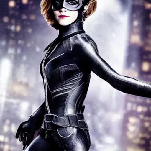 Image similar to Emma Watson as catwoman