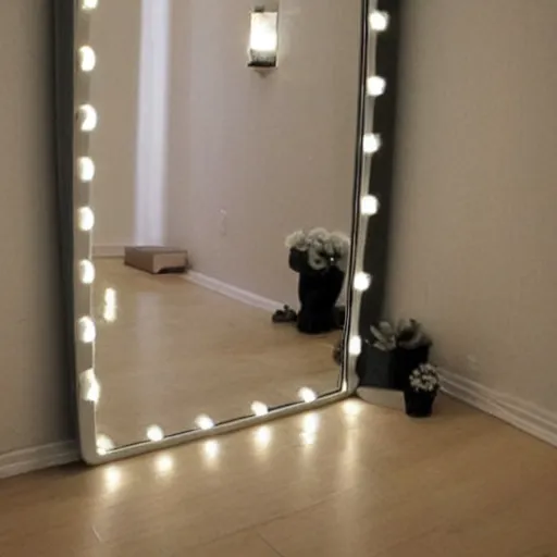 Image similar to mirror feet lights