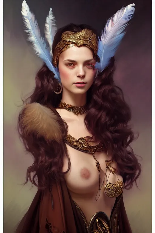 Prompt: photography of bill brauer covered with velvet feathers, deep focus, d & d, fantasy, intricate, elegant, highly detailed, digital painting, artstation, concept art, matte, sharp focus, illustration, hearthstone, art by artgerm and greg rutkowski and alphonse mucha