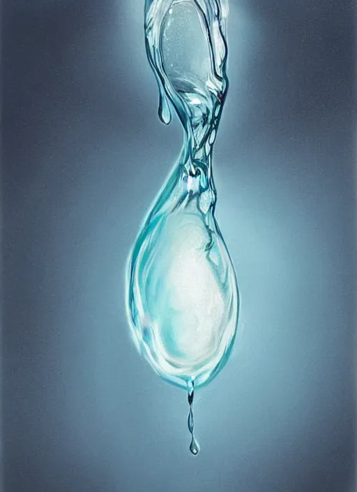 Prompt: portrait of a stunningly beautiful water drop, art by 5 7 3 7 4 6 3 6 3 6 4 6 4