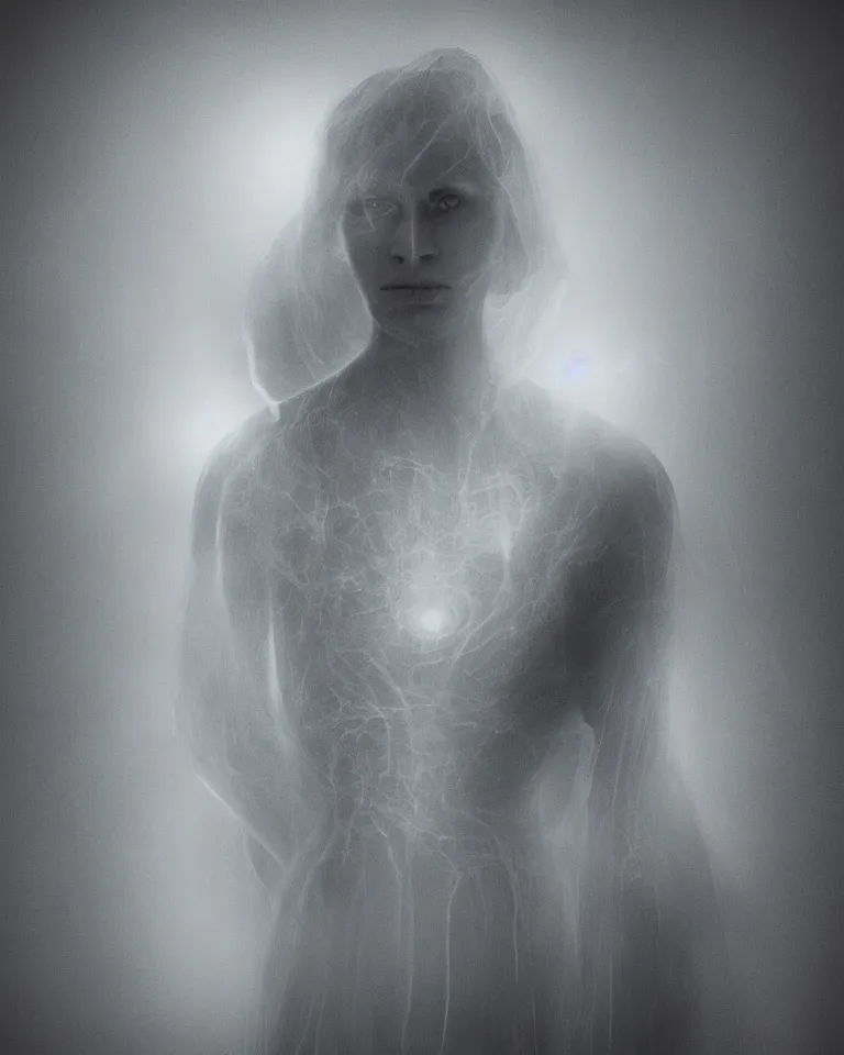 Prompt: ghostly portrait of an invisible woman, mysterious, haunted, cinematic lighting, detailed, realistic