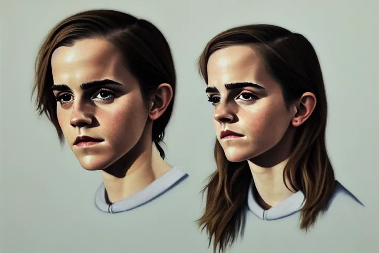 Image similar to portrait of emma watson artwork by tim eitel