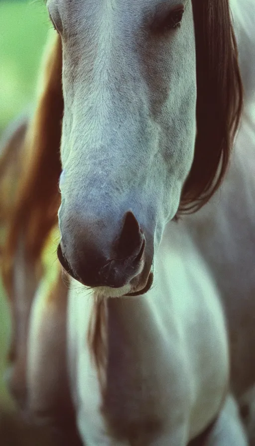 Image similar to 7 0 s movie still of a horse made of moth, cinestill 8 0 0 t 3 5 mm eastmancolor, heavy grain, high quality, high detail