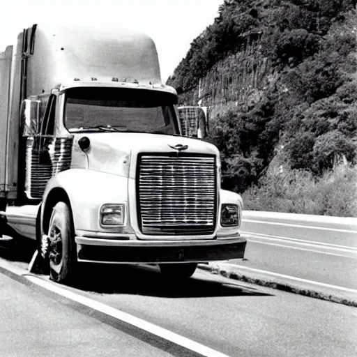 7 0's B - Move Scene The Musical Trucker, A Trucker | Stable Diffusion