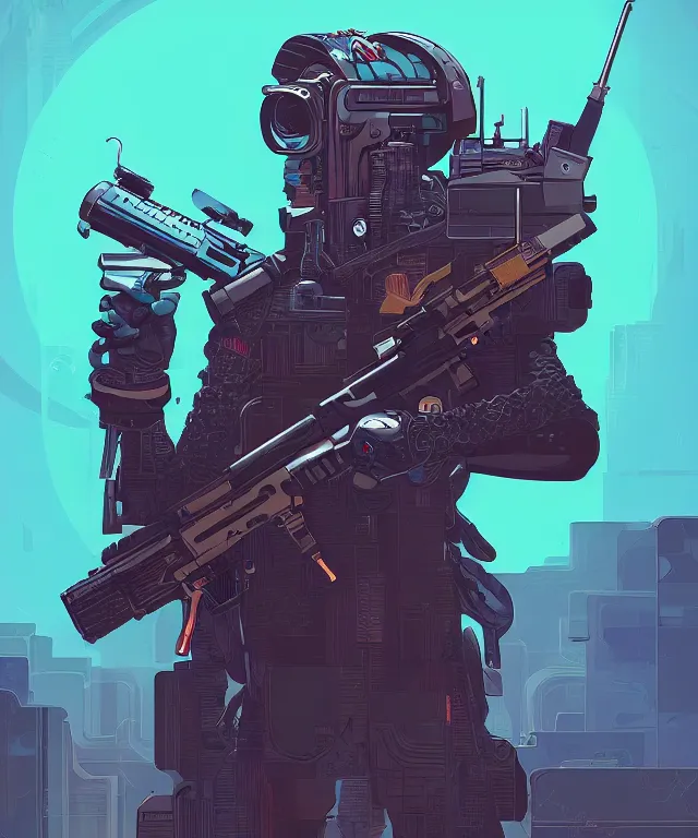 Image similar to a portrait of an anthropomorphic cyberpunk eagle holding an ar - 1 5, fantasy, elegant, digital painting, artstation, concept art, matte, sharp focus, illustration, art by josan gonzalez