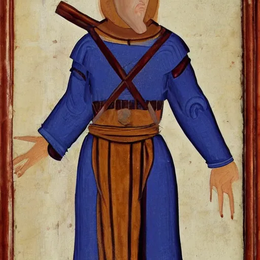 Image similar to jerma, medieval painting