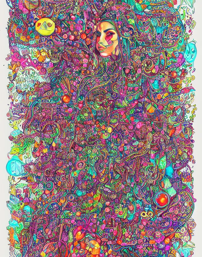 Image similar to hyper detailed industraial & utility colorful glimmering art by kristina collantes