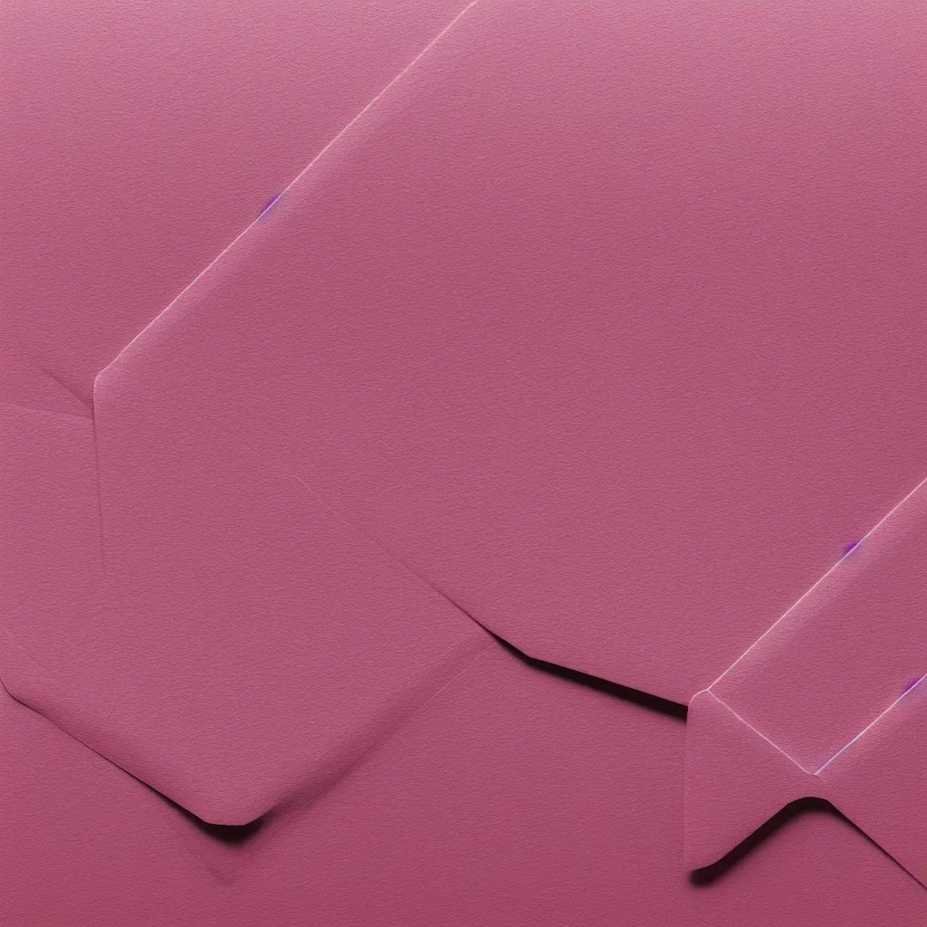 Image similar to top-down view of an envelope on top of a pink surface, 8k, high detail, photorealistic, proper shading