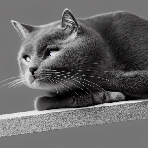 Image similar to a dark grey cat on top of a cloud, photography photorealistic