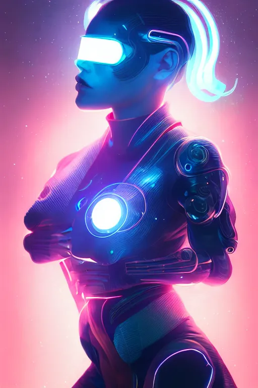 Image similar to portrait futuristic superpower Girl with thunder and fire sparkles and lazer, n future cyberpunk tokyo rooftop , ssci-fi, fantasy, intricate, very very beautiful, elegant, human anatomy, human structure, neon light, highly detailed, digital painting, artstation, concept art, smooth, sharp focus, illustration, art by tian zi and WLOP and alphonse mucha