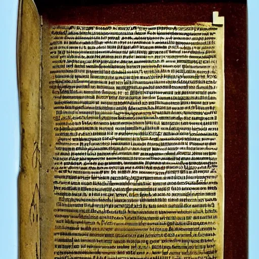 Prompt: ancient manuscript of apple user guide