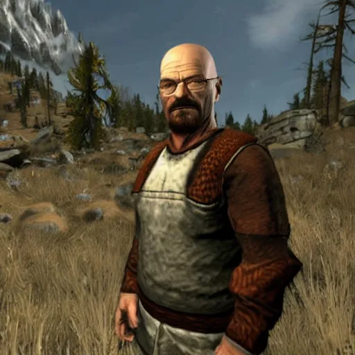 Image similar to walter white in skyrim