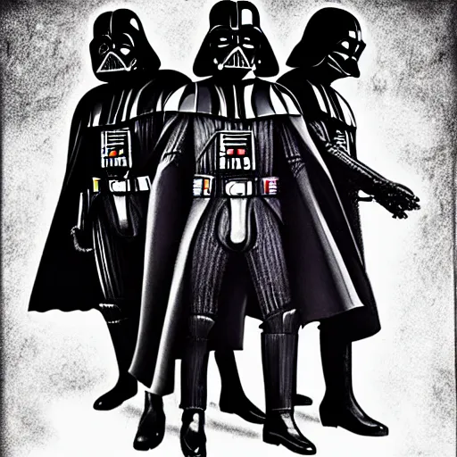 Prompt: Darth Vader's heavy metal album cover