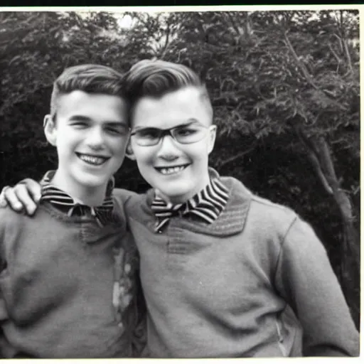 Image similar to vintage gay couple on high school