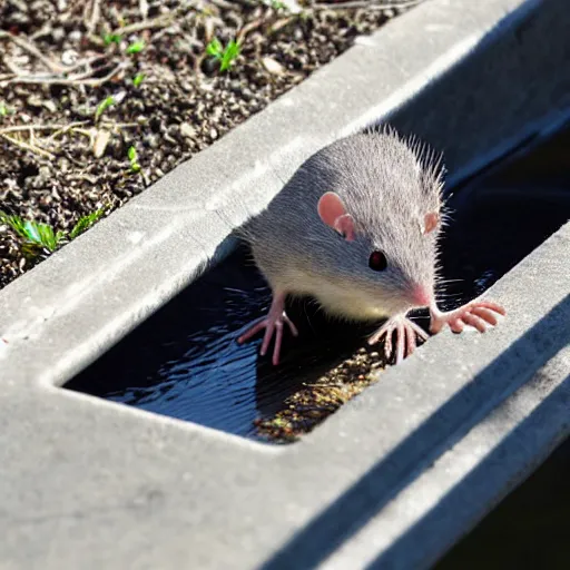 Image similar to elusive white drain rat in the drain pipes