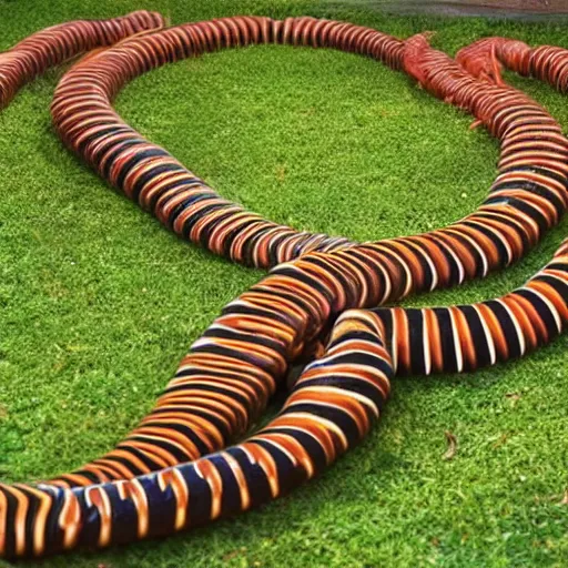 Image similar to man sized centipede exhibit at a zoo realistic photo,