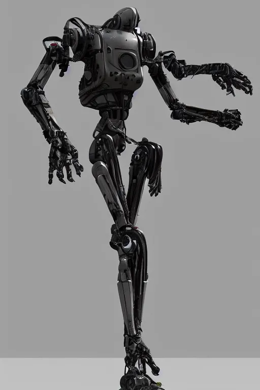 Prompt: a scifi robot made by weta workshop, futuristic, punk, sci - fi, hard surface modeling, concept art, boston dynamics,