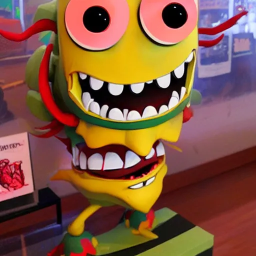 Image similar to cartoon monster sculpture toy on display