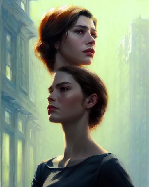 Image similar to i'm not a hero, composition, audrey plaza, realistic shaded, fine details, realistic shaded lighting poster by magali villeneuve, artgerm, jeremy lipkin and michael garmash and rob rey