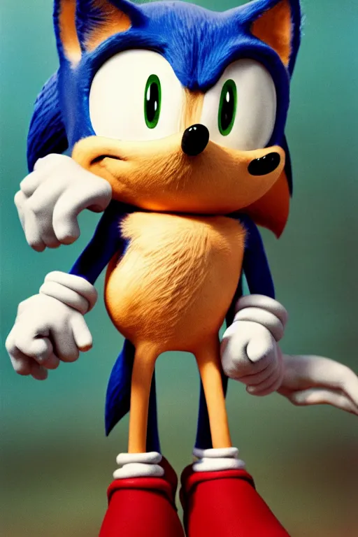 Image similar to Sonic the Hedgehog, 35mm, f2.8, award-winning, candid portrait photo, taken by annie leibovitz