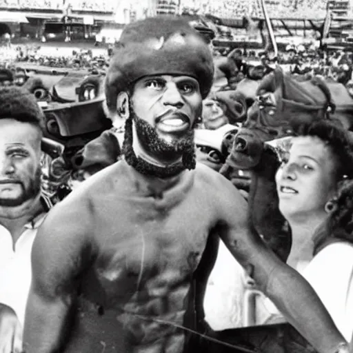 Prompt: lebron james as che guevara, photograph