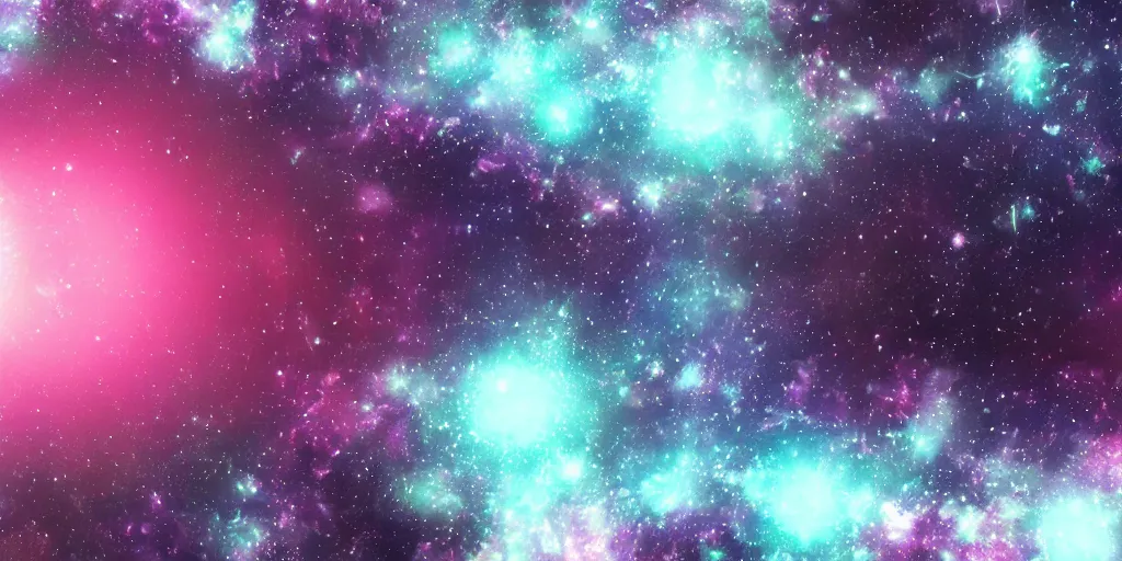 Prompt: magenta crystal planet with falling spaceship above, 🌌, sparkling stars, kaleidoscopic, 8k, high detail, wide shot