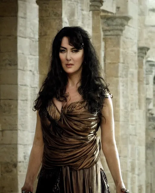 Image similar to monica bellucci as hypatia of alexandria