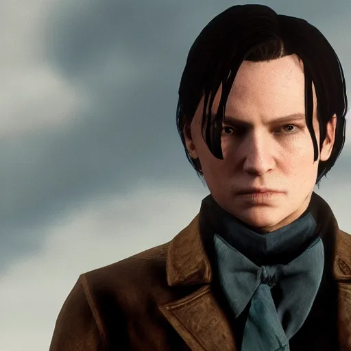 Image similar to Film still of Tom Riddle, from Red Dead Redemption 2 (2018 video game)