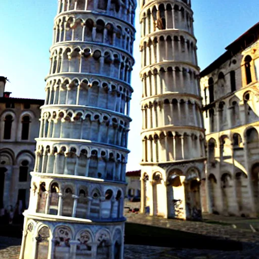 Image similar to a fallen leaning tower of pisa