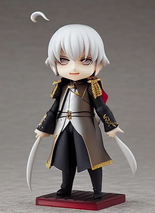 Image similar to lord british, a nendoroid of lord british figurine, realistic face, detailed product photo