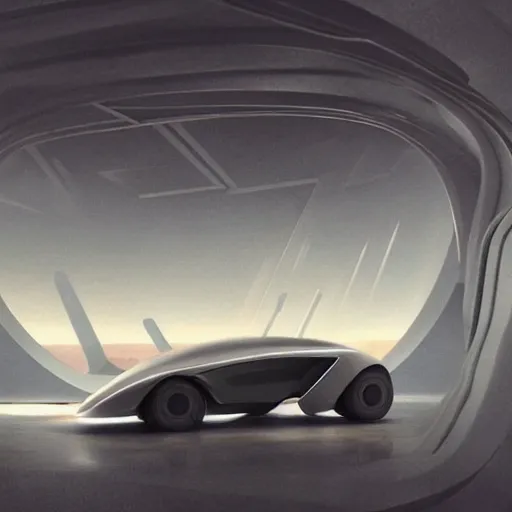 Prompt: sci-fi zaha hadid organic car 30% size and wall structure in the coronation of napoleon painting by Jacques-Louis David and in the blade runner 2049 film search pinterest keyshot product render 4k in dark plastic