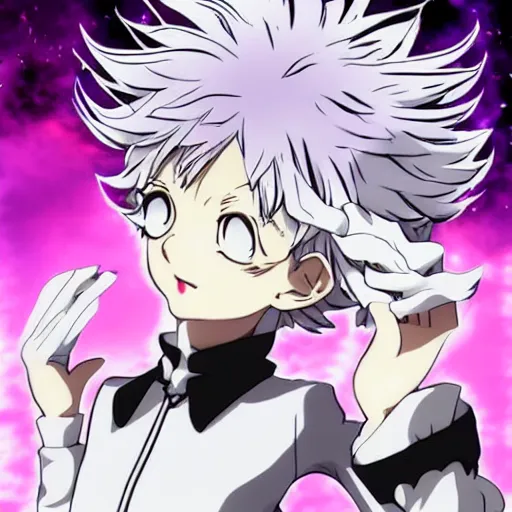 Prompt: HunterXHunter Neferpitou poster