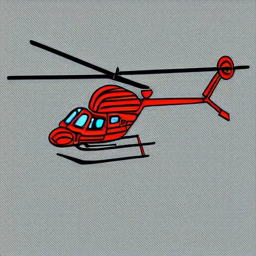 Prompt: an helicopter riding another helicopter, vector art, pixiv, funny, colorful, uhd, minimalist, pretty, tending on artstation, flat shading, deviantart hd