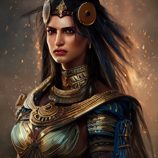 Prompt: photo of a beautiful bulgarian warrior woman in the style of stefan kostic, realistic, body shot, sharp focus, 8 k high definition, insanely detailed, intricate, elegant, art by stanley lau and artgerm, floating embers