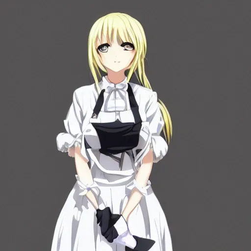 Prompt: anime maid