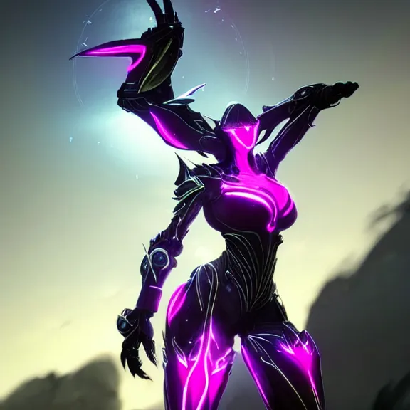 Image similar to highly detailed giantess shot exquisite warframe fanart, looking up at a giant 500 foot tall beautiful stunning saryn prime female warframe, as a stunning anthropomorphic robot female dragon, looming over you, posing elegantly, dancing over you, your view between the legs, white sleek armor with glowing fuchsia accents, proportionally accurate, anatomically correct, sharp claws, robot dragon feet, two arms, two legs, camera close to the legs and feet, giantess shot, upward shot, ground view shot, leg and thigh shot, epic low shot, high quality, captura, sci fi, realistic, professional digital art, high end digital art, furry art, macro art, giantess art, anthro art, DeviantArt, artstation, Furaffinity, 3D, 8k HD octane render, epic lighting, depth of field