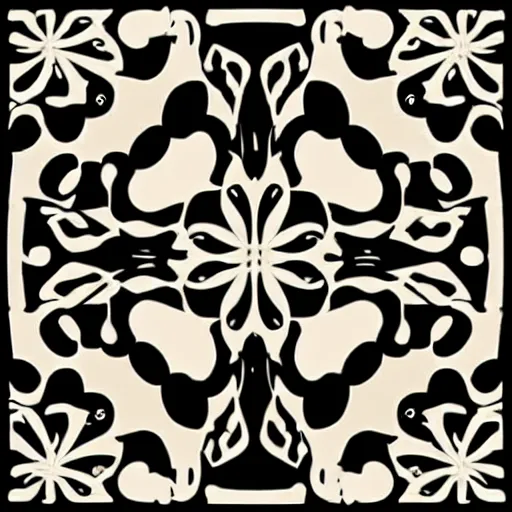 Image similar to vector art panel for cnc plasma, laser, simple geometric floral design pattern
