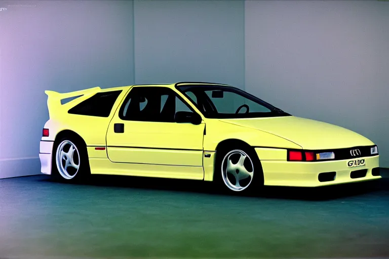 Image similar to designed by giorgetto giugiaro 1 9 9 8 audi rs 8 honda crx, thick neon lights, ektachrome photograph, volumetric lighting, f 8 aperture, cinematic eastman 5 3 8 4 film