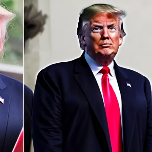 Image similar to donald trump wearing the marvel black panther costume with no mask and his face is showing, sharp