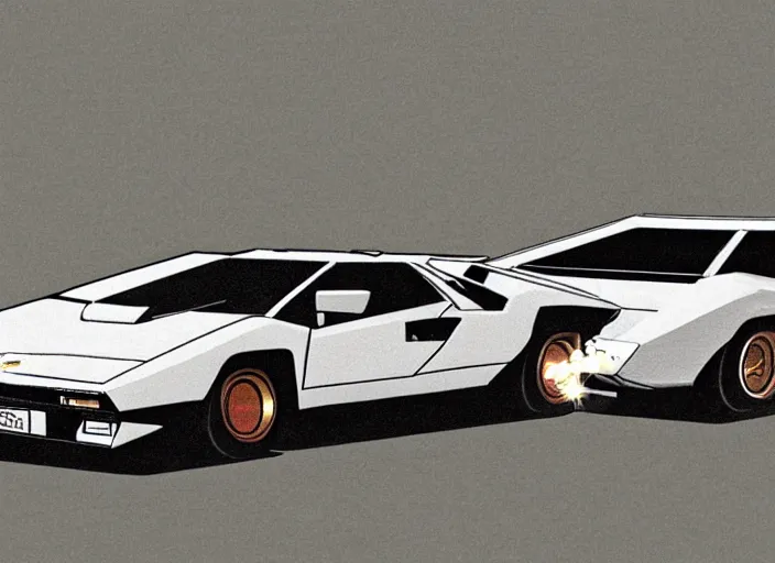 Prompt: lamborghini countach in tokyo, night time, pixel art, cute, high detail