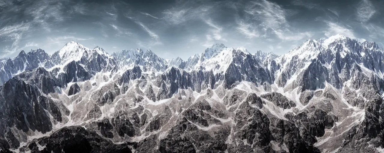 Prompt: warping mirror dimension as background huge Mountain alps Himalayas In the style of Philip Hyde-H 576