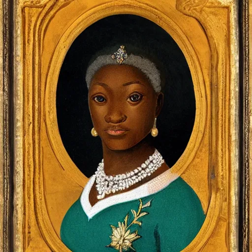 Prompt: portrait of young queen Abakah