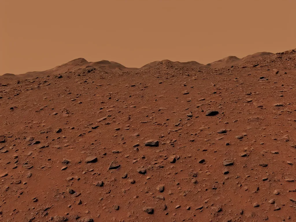 Prompt: Mountains on Mars