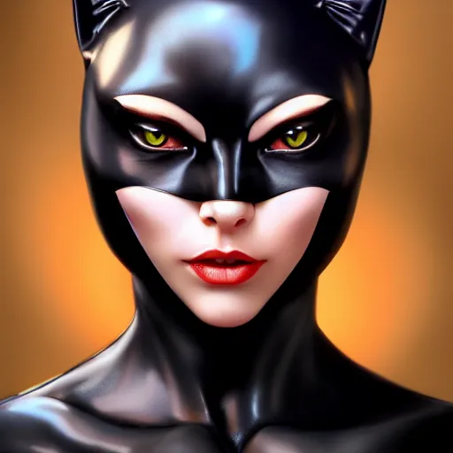 Prompt: Cat Woman, perfect deep eyes, portrait, fantasy, beautiful face, medieval, vivid colors, elegant, concept art, sharp focus, digital art, Hyper-realistic, 4K, Unreal Engine, Highly Detailed, HD, Dramatic Lighting by Brom, trending on Artstation