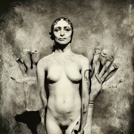 Image similar to photo by shirin neshat and joel peter witkin